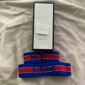 Gucci sweatband and wrist bands